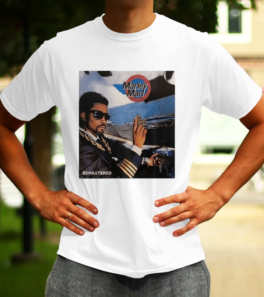 Marley Marl Remastered Cover With Sunglasses And Chains T-Shirt