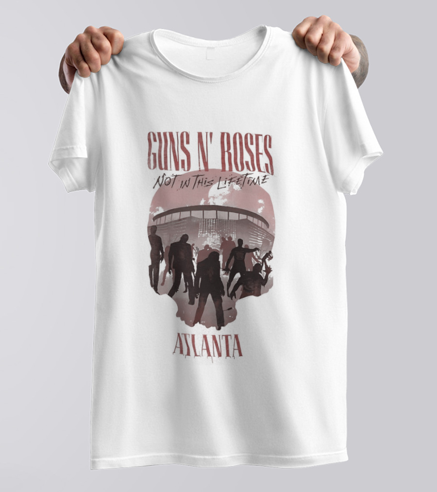 Guns N' Roses Not In This Lifetime Skull Atlanta T-Shirt