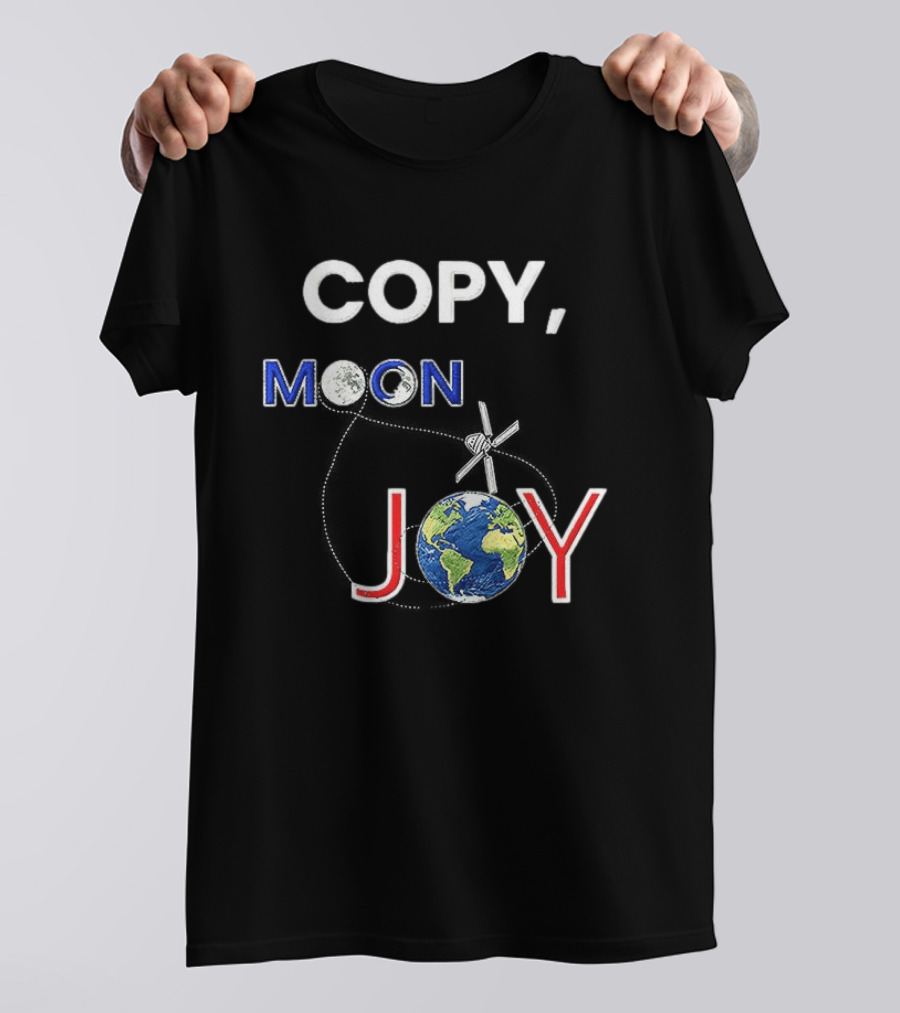 Copy Moon Joy Earth Astronaut Artemis II T-Shirt