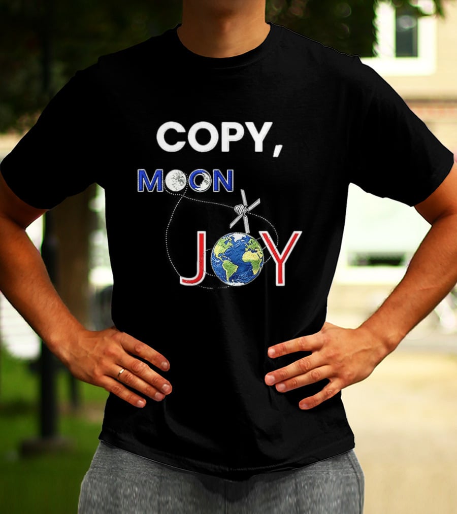 Copy Moon Joy Earth Astronaut Artemis II T-Shirt