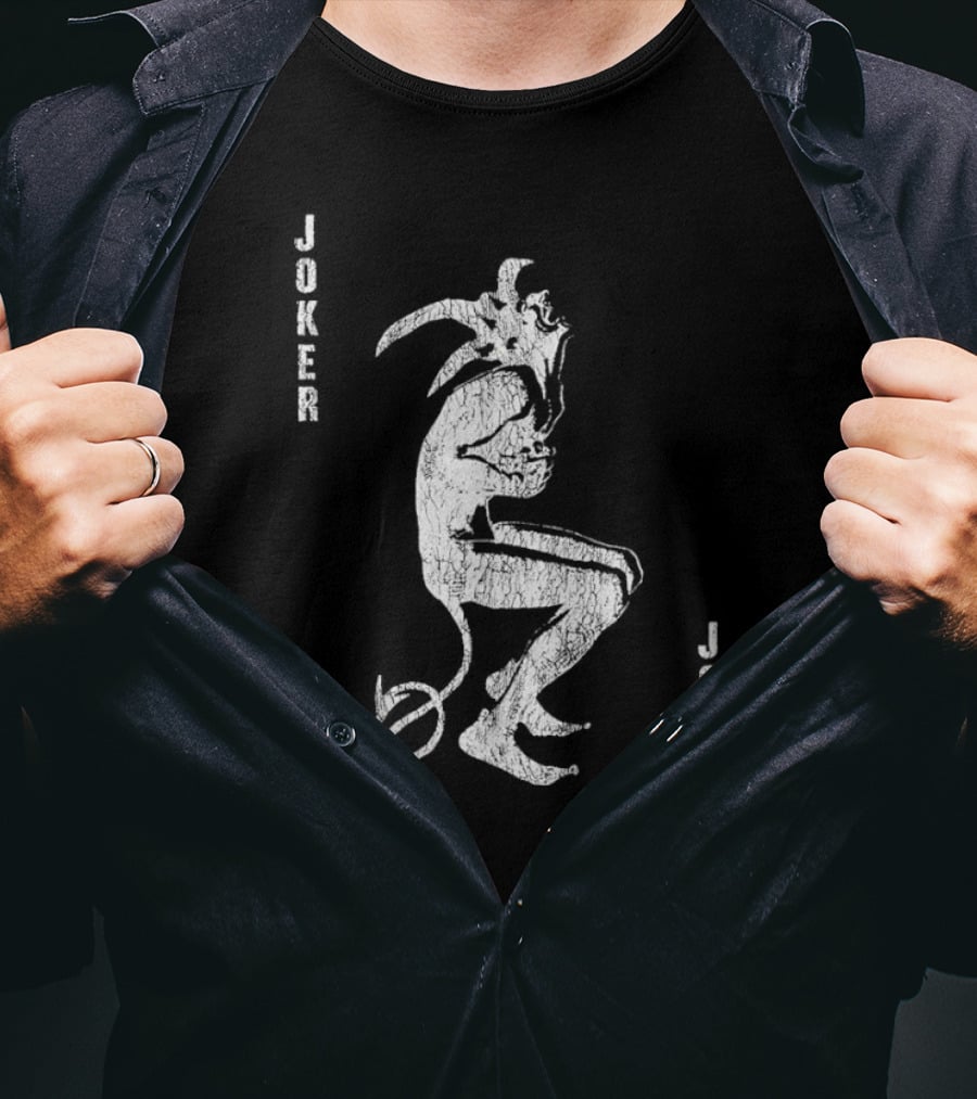 Joker Horror As Devil Cartoons Evil Clown T-Shirt