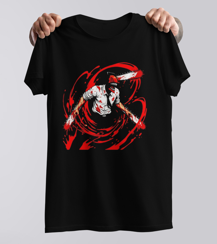 Chainsaw Man Denji Blood Splattered T-Shirt