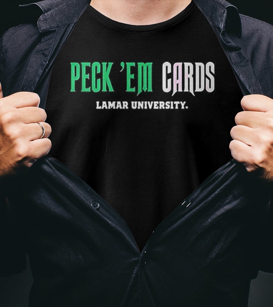 Lamar University Peck ’em Cards T-Shirt