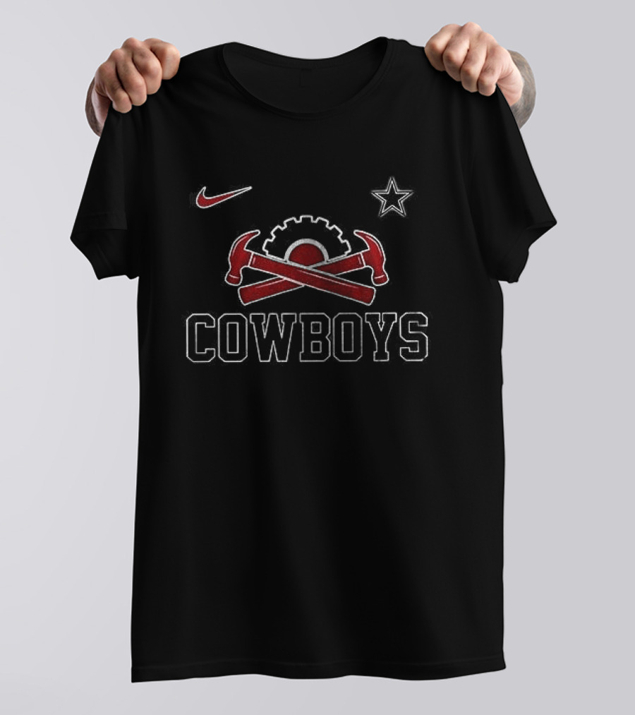 Cowboys Labor Day Hammer Star Nike T-Shirt