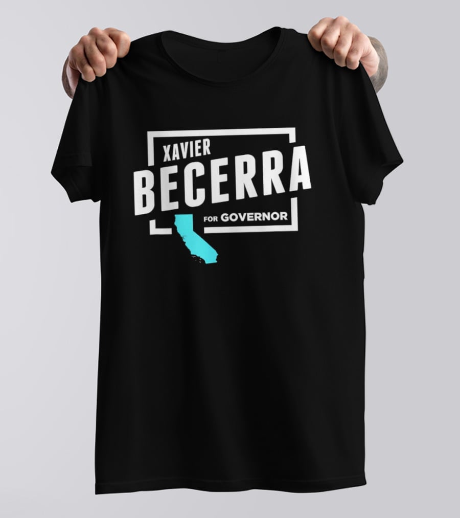 Xavier Becerra For Governor California Blue State T-Shirt