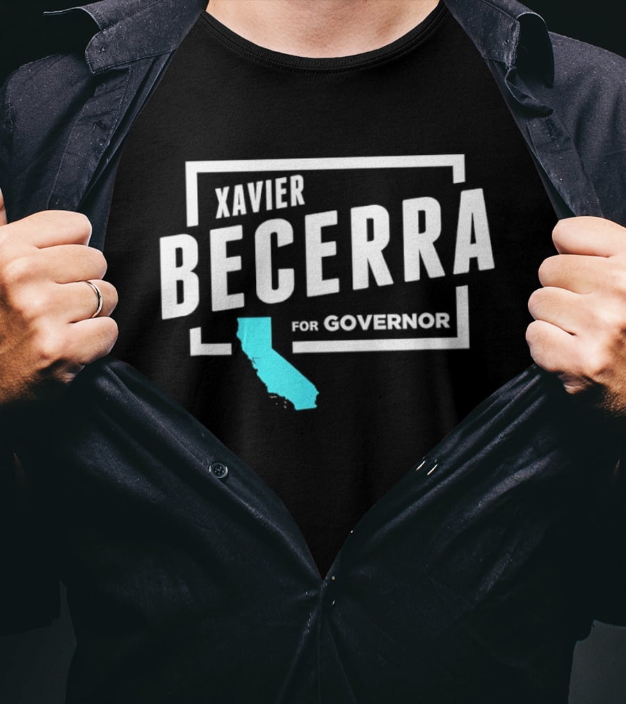 Xavier Becerra For Governor California Blue State T-Shirt
