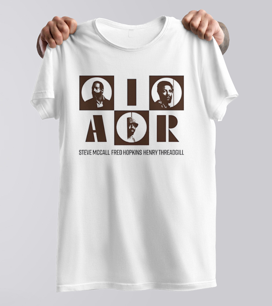 AOR Steve McCall Fred Hopkins Henry Threadgill Jazz Legends T-Shirt