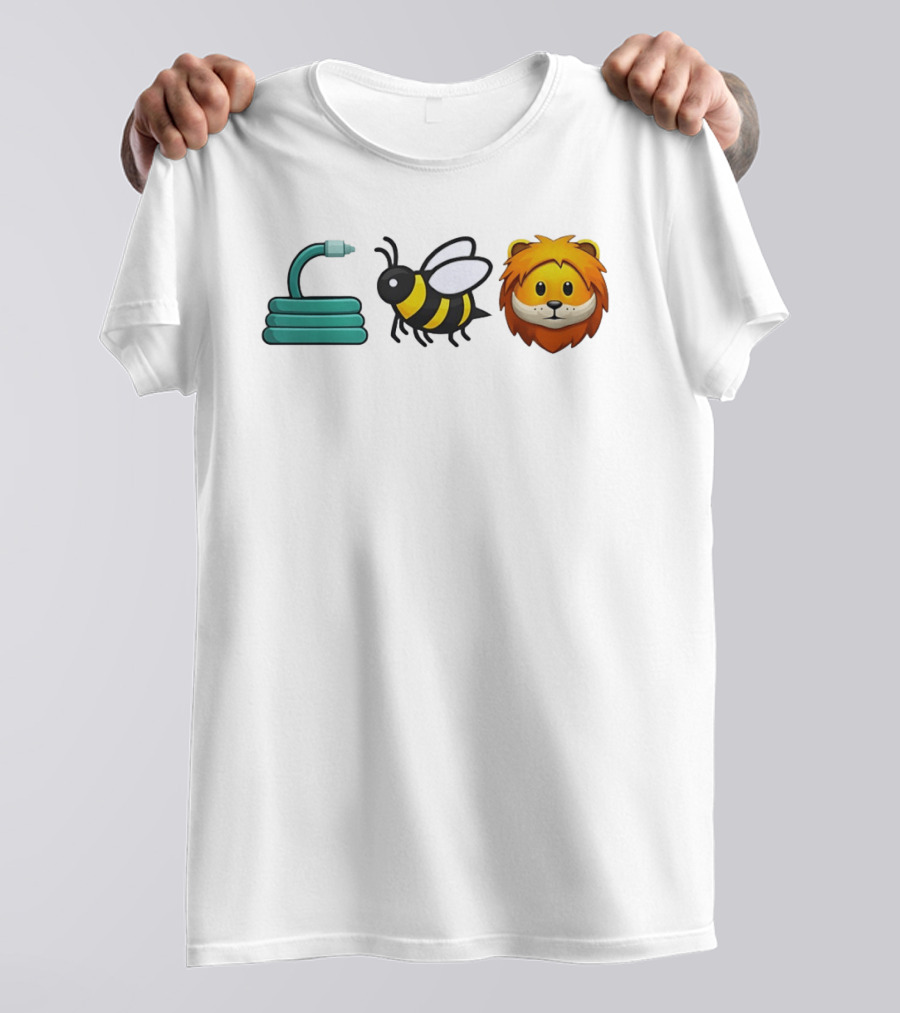 Hose Bee Lion Emoji Mashup T-Shirt