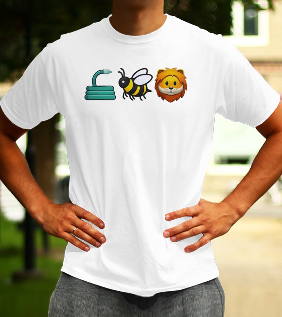 Hose Bee Lion Emoji Mashup T-Shirt