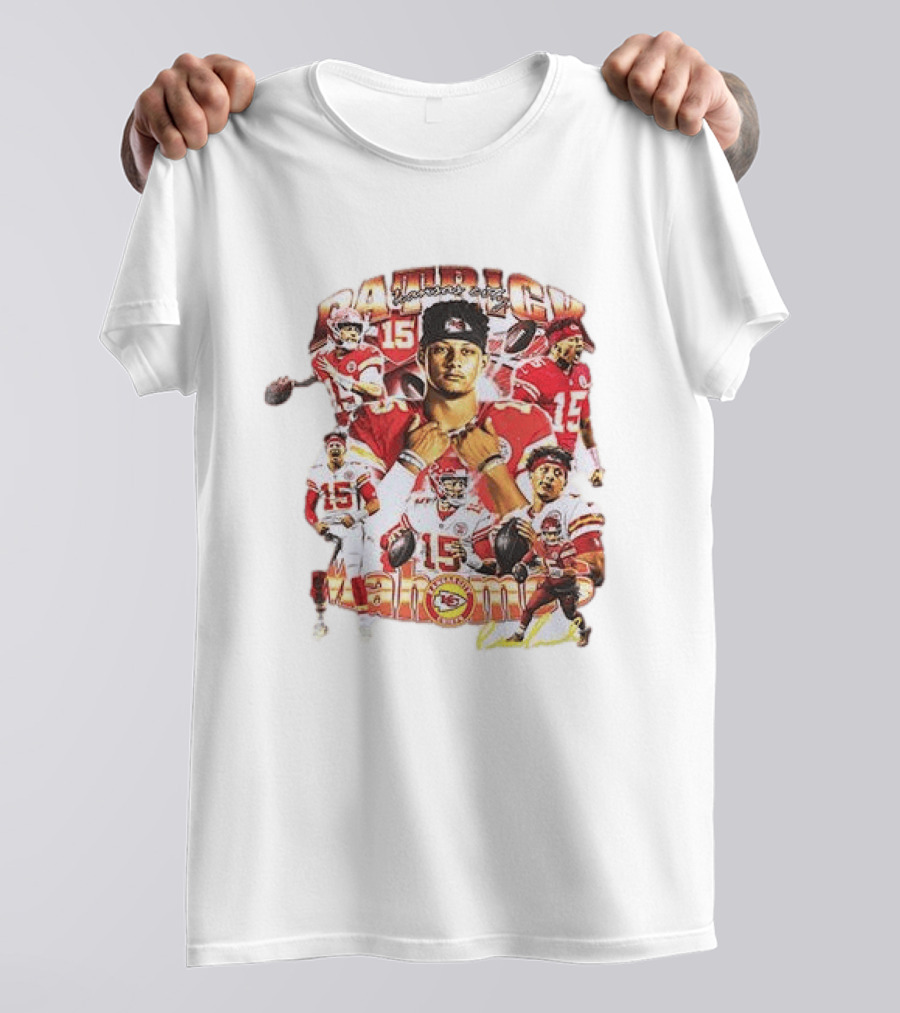 Kansas City Chiefs Patrick Mahome 15 Vintage Football Collection T-Shirt