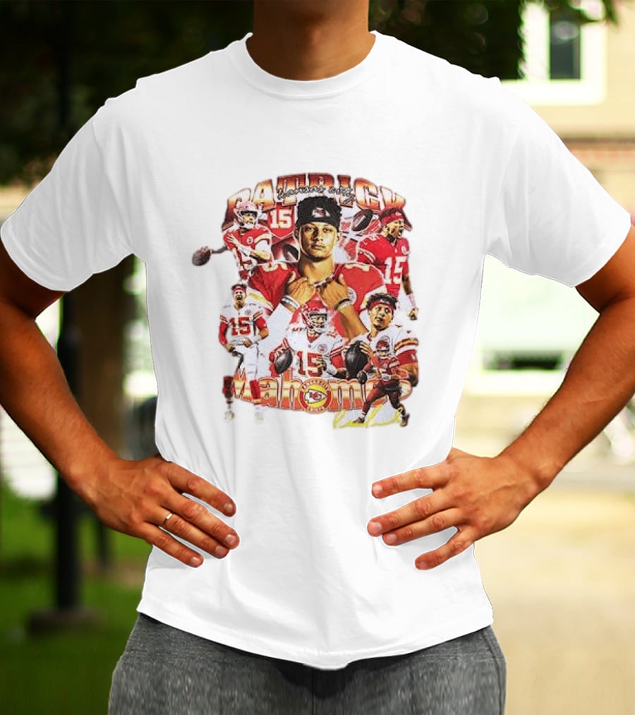 Kansas City Chiefs Patrick Mahome 15 Vintage Football Collection T-Shirt