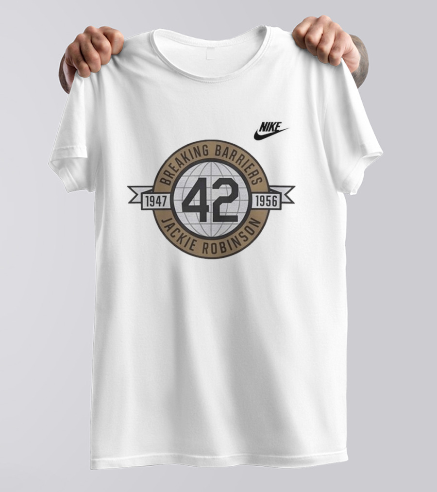 Los Angeles Dodgers Jackie Robinson Breaking Barriers Legend Night 2026 Nike 42 1947 1956 T-Shirt