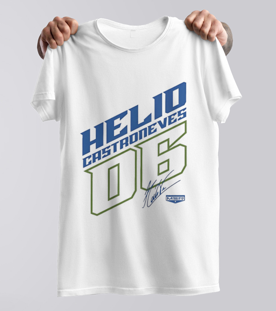 Meyer Shank Racing Helio Castroneves 06 Signature T-Shirt