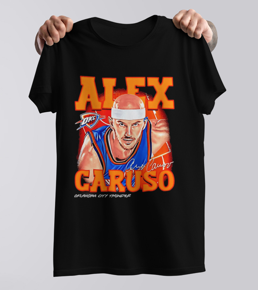 Alex Caruso Oklahoma City Thunder OKC Basketball Airbrush T-Shirt