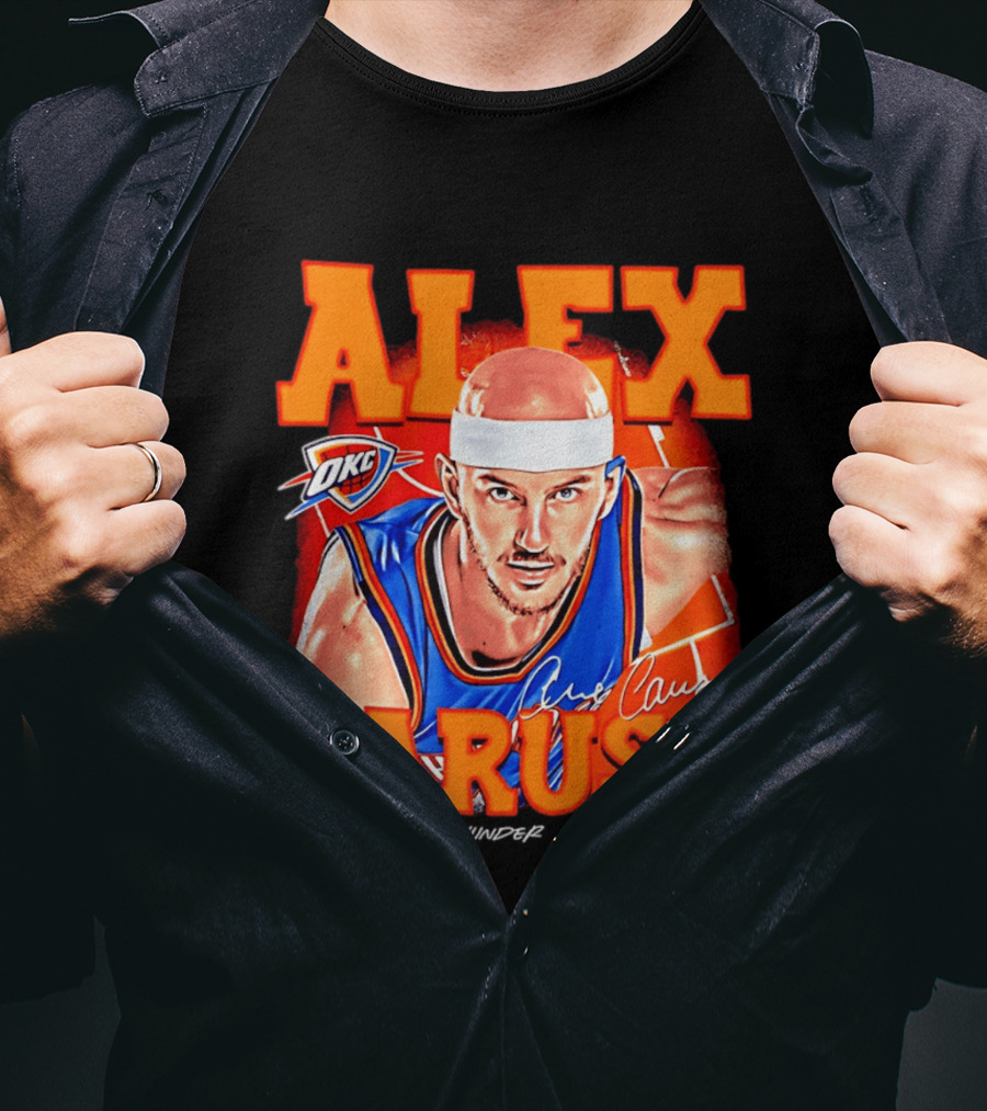 Alex Caruso Oklahoma City Thunder OKC Basketball Airbrush T-Shirt