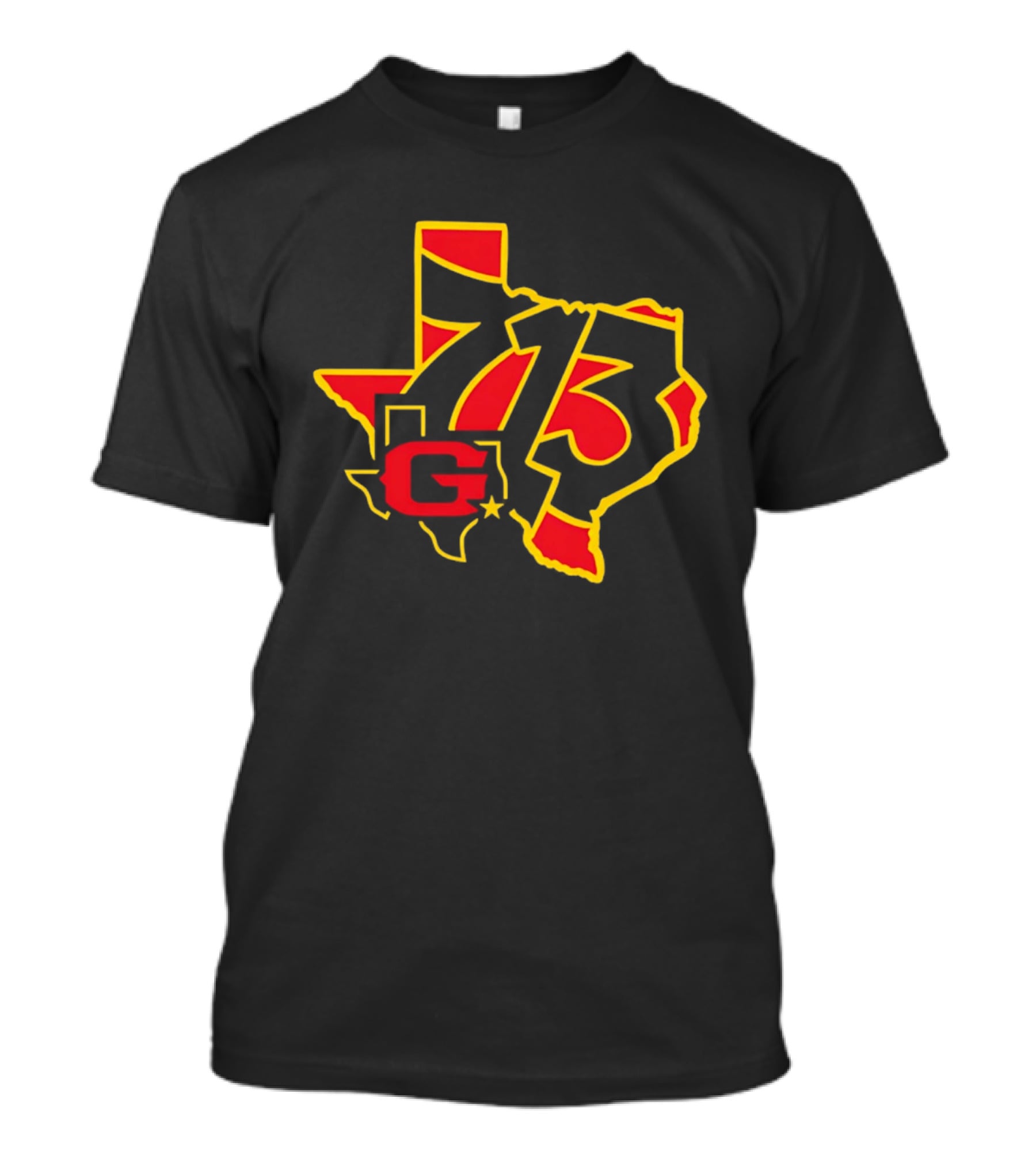 Houston Gamblers 713 Area Code Texas Map T-Shirt