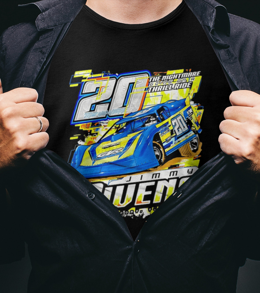 Jimmy Owens Racing 20 Nightmare Going On A Thrill Ride T-Shirt