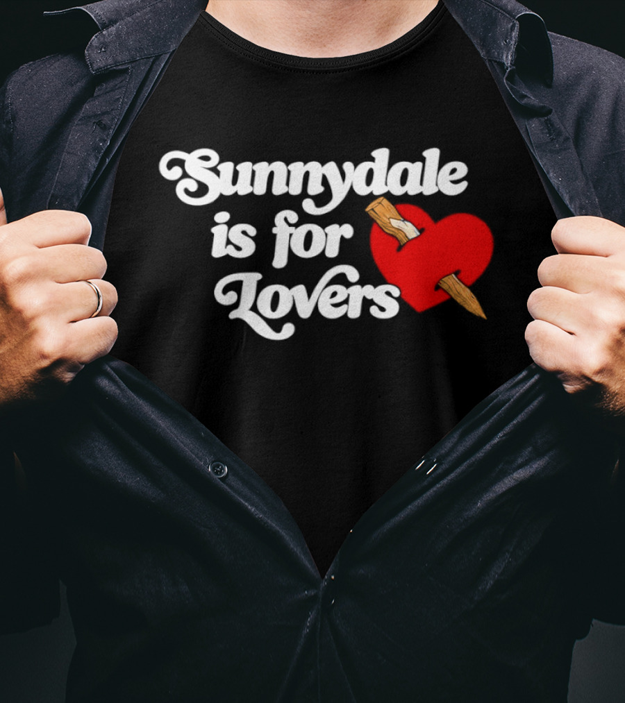 Sunnydale Is For Lovers Heart Stake Buffy Town T-Shirt