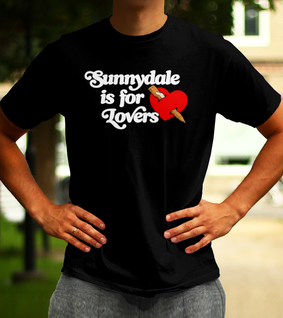 Sunnydale Is For Lovers Heart Stake Buffy Town T-Shirt