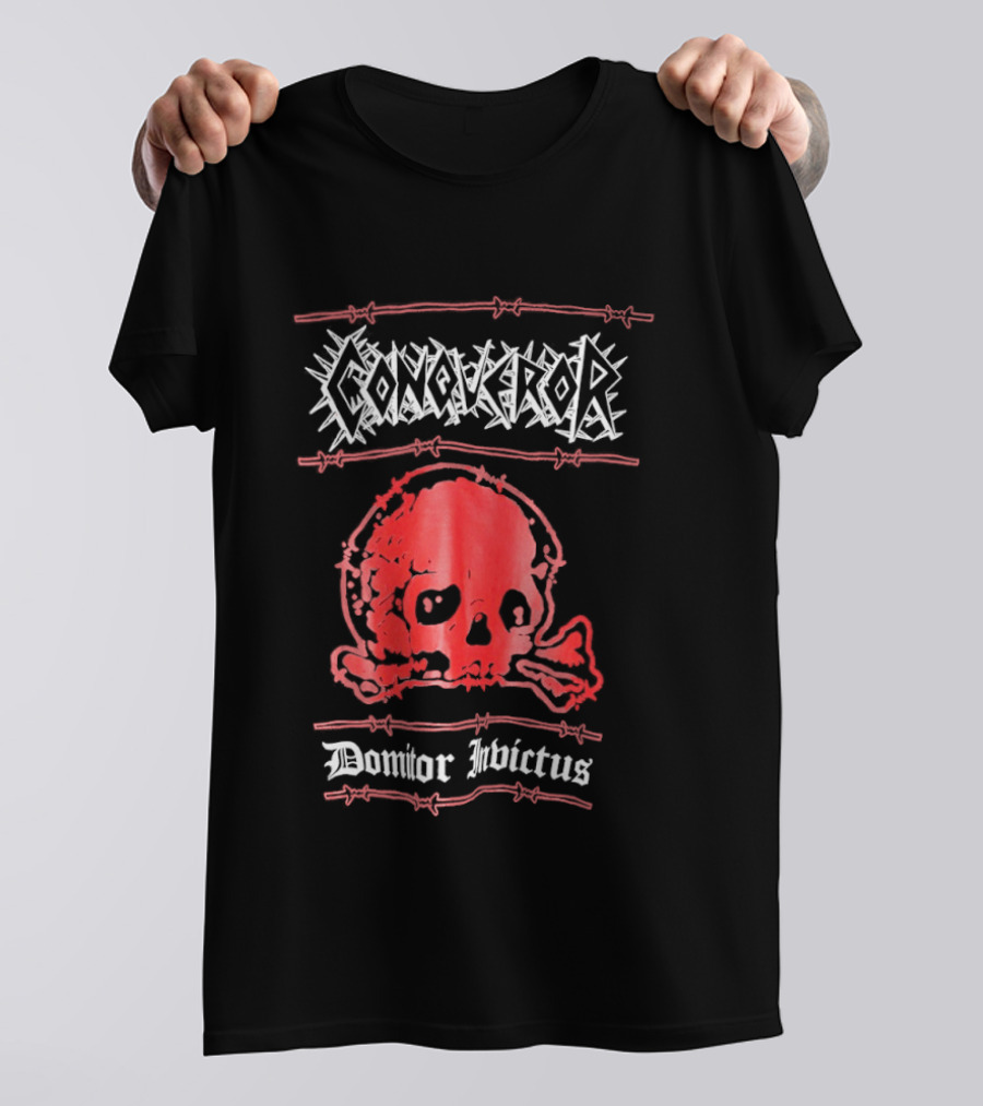 Conqueror Domitor Invictus Skull T-Shirt