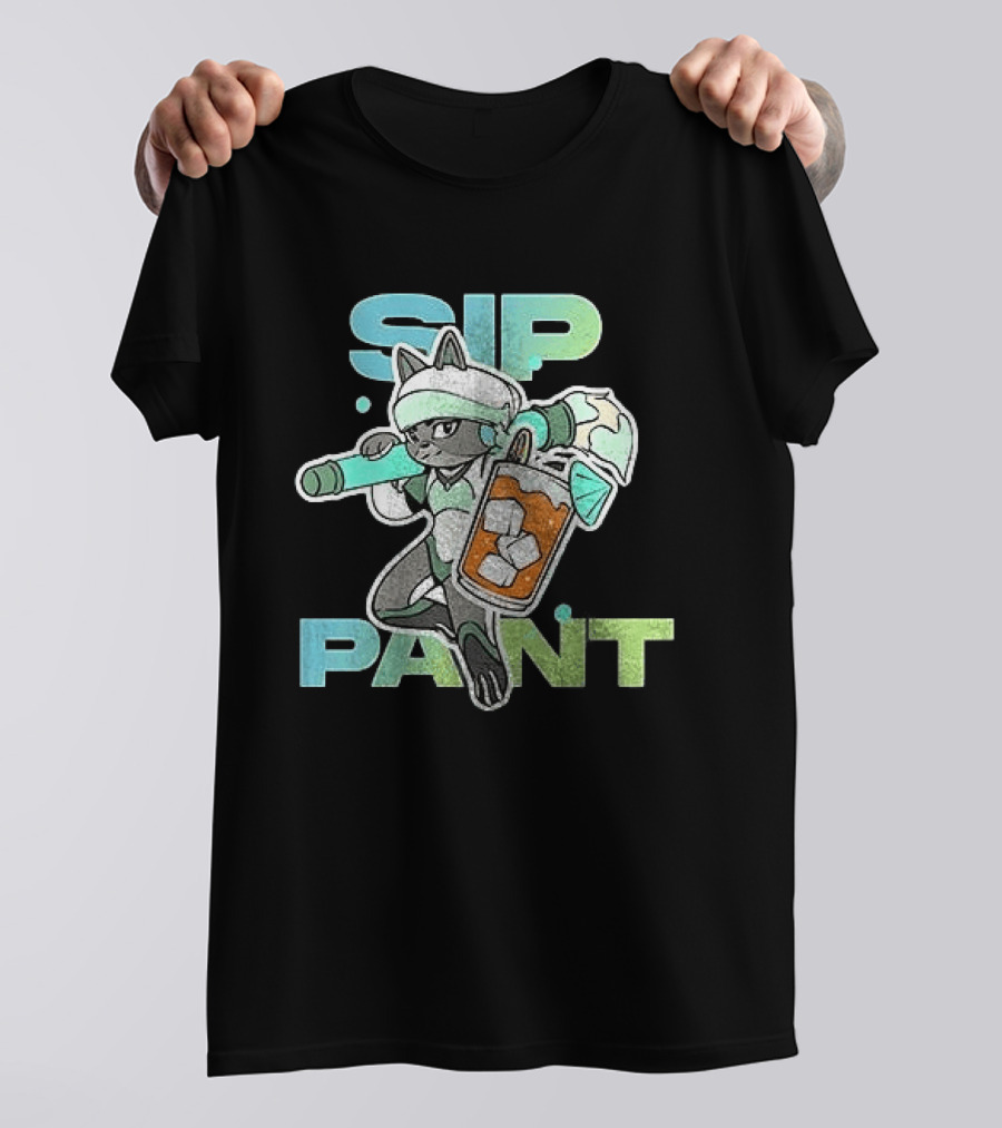 Sip Paint Ice Cool Character With Paint Roller T-Shirt