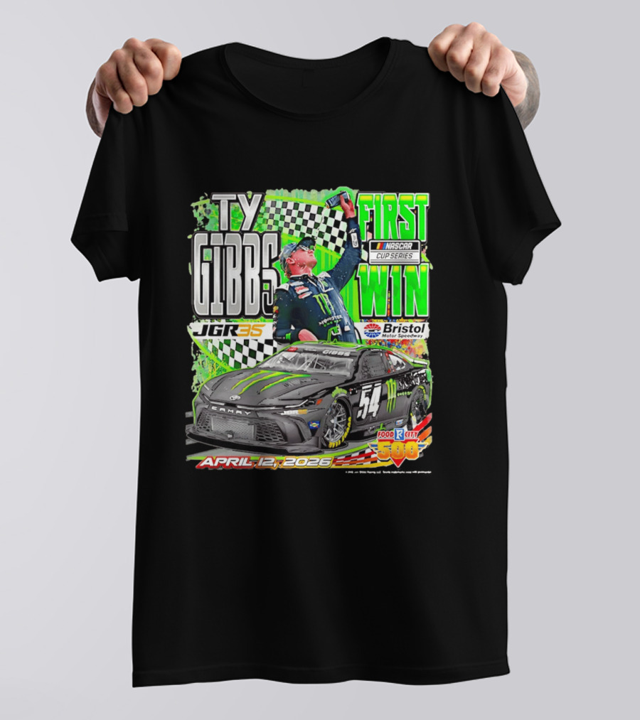 Ty Gibbs First NASCAR Cup Series Win April 12 2026 Bristol Motor Speedway T-Shirt