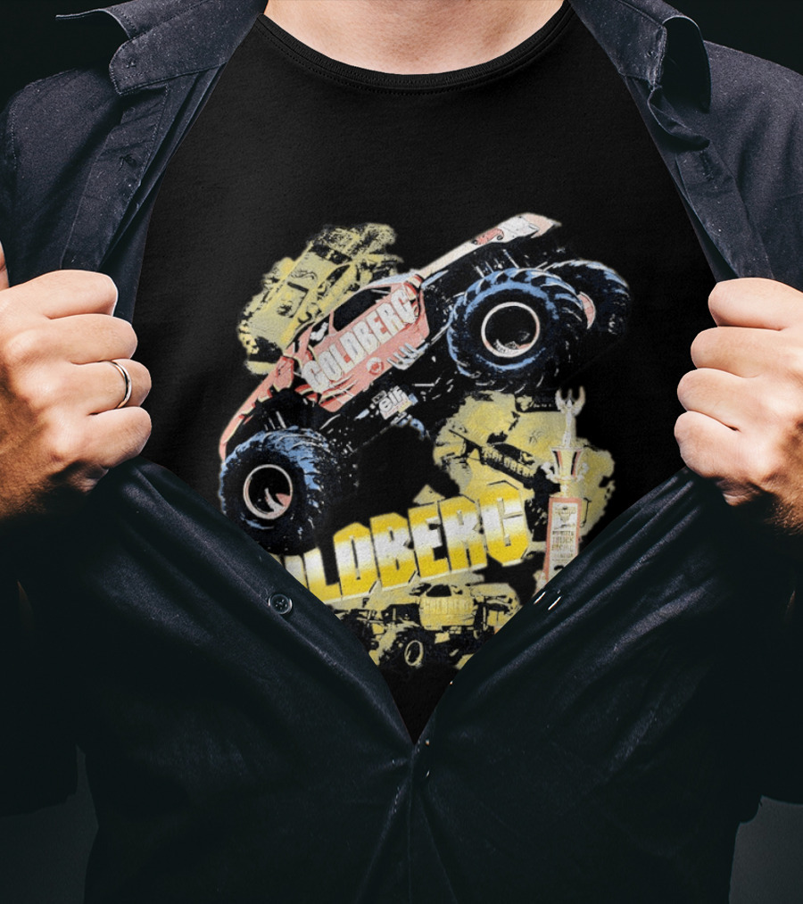 GOLDBERG Monster Truck Racing Champion Trophy SFX Block Party T-Shirt