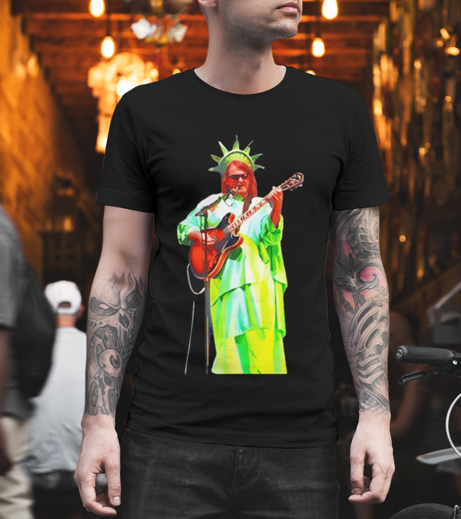 Randy Crabtree Widespread Panic Statue Of Liberty Guitarist T-Shirt
