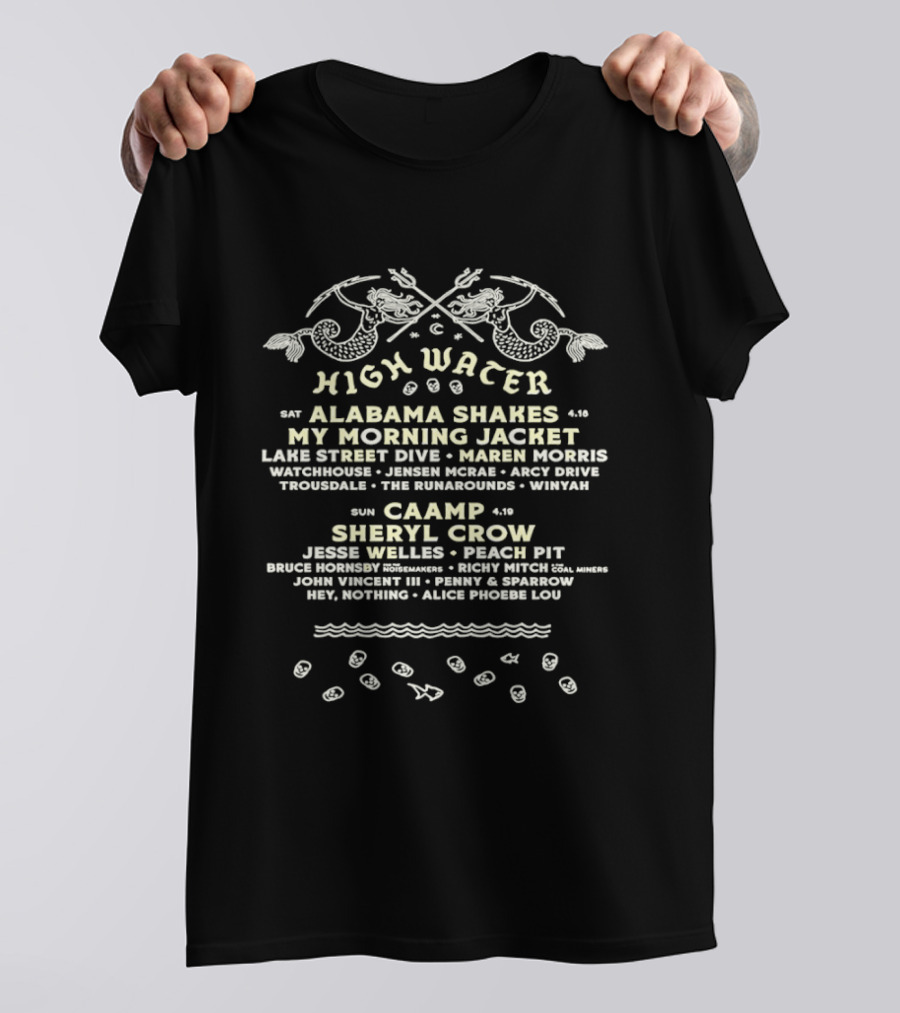 High Water Festival 2026 Alabama Shakes My Morning Jacket Caamp Sheryl Crow Lineup T-Shirt