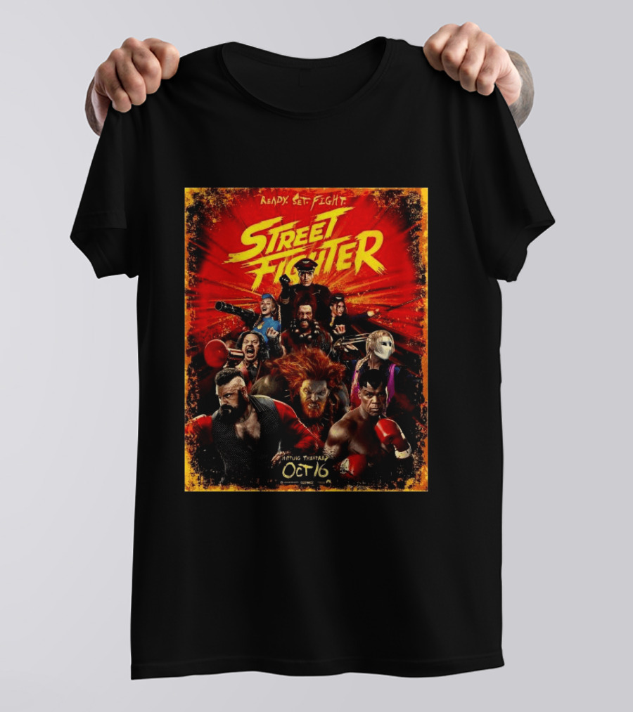 Ready Set Fight Street Fighter 2026 Movie Release October 16 T-Shirt