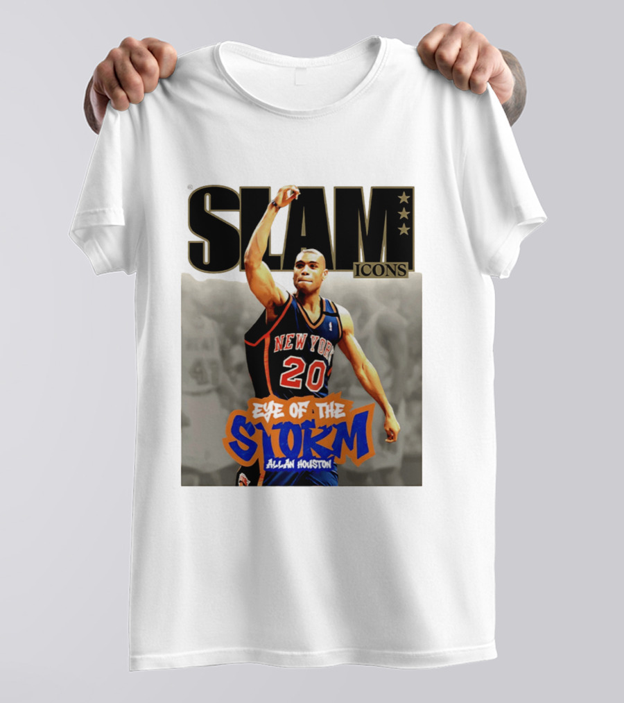 Slam Icons New York Knicks Allan Houston Eye Of The Storm T-Shirt