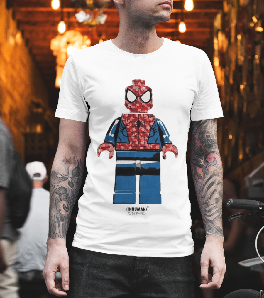 Spider Man LEGO Inhuman Figure Block T-Shirt