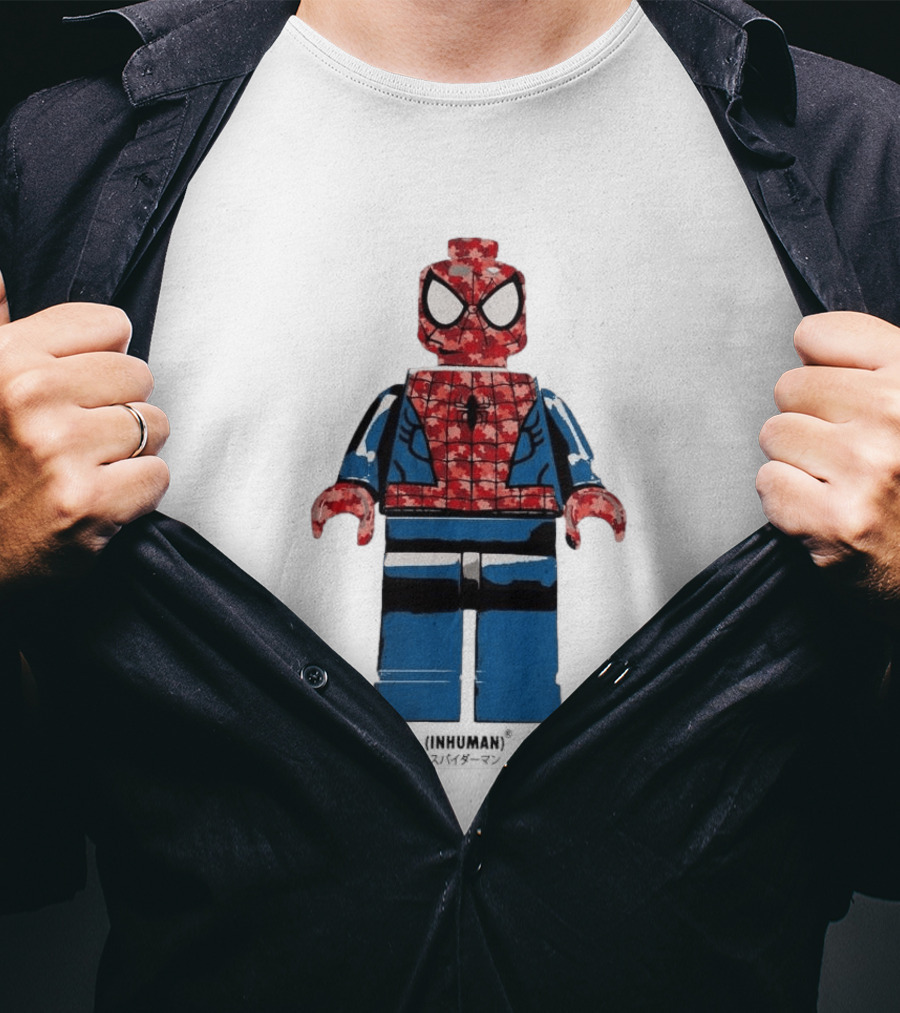 Spider Man LEGO Inhuman Figure Block T-Shirt