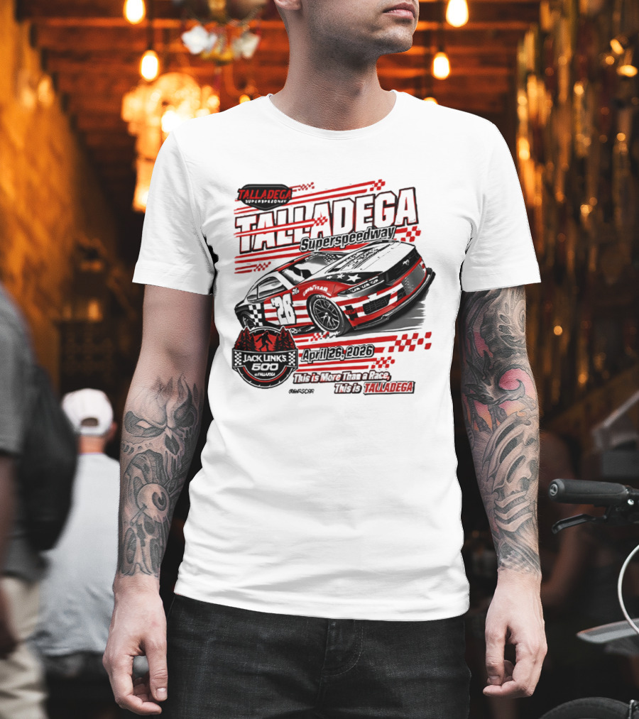 Talladega Superspeedway 2026 Jack Links 500 April Event Racing 28 Car T-Shirt