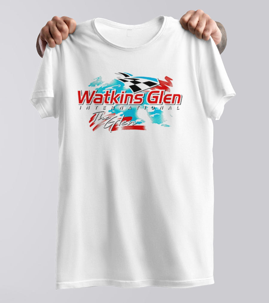 Watkins Glen International The Glen Racing Checkered Flag T-Shirt