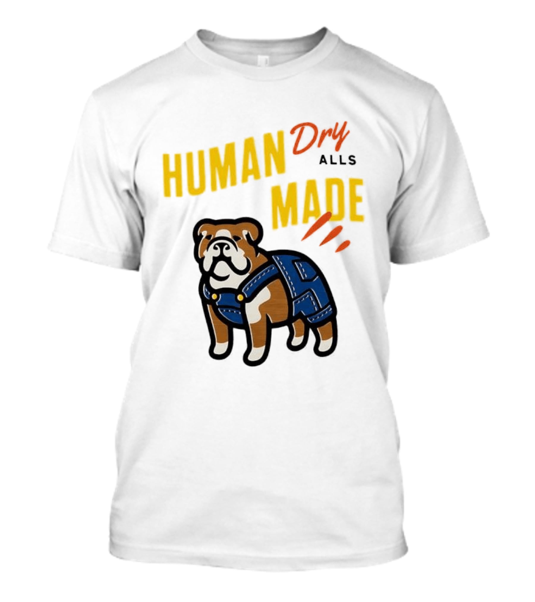 Human Made Dry Alls Bulldog In Overalls T-Shirt