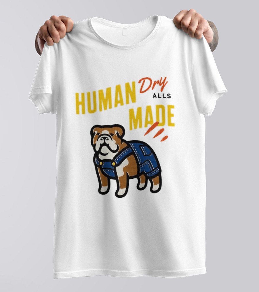Human Made Dry Alls Bulldog In Overalls T-Shirt