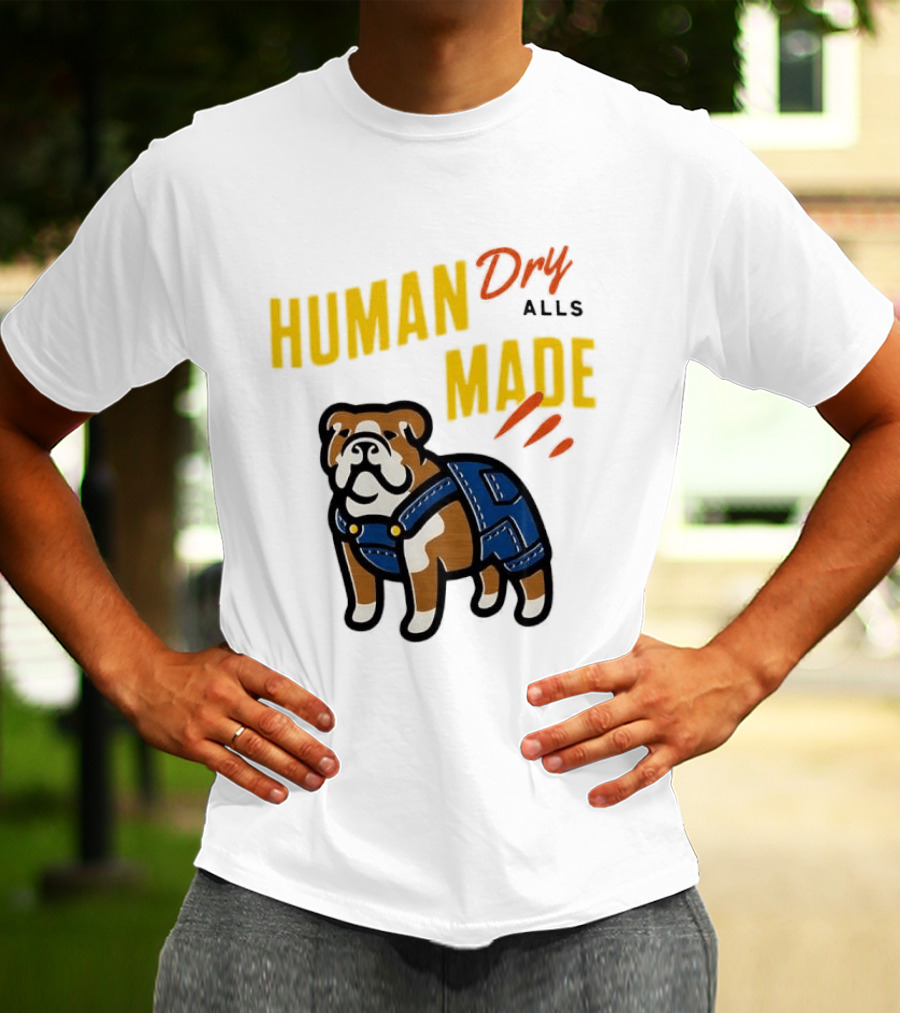 Human Made Dry Alls Bulldog In Overalls T-Shirt