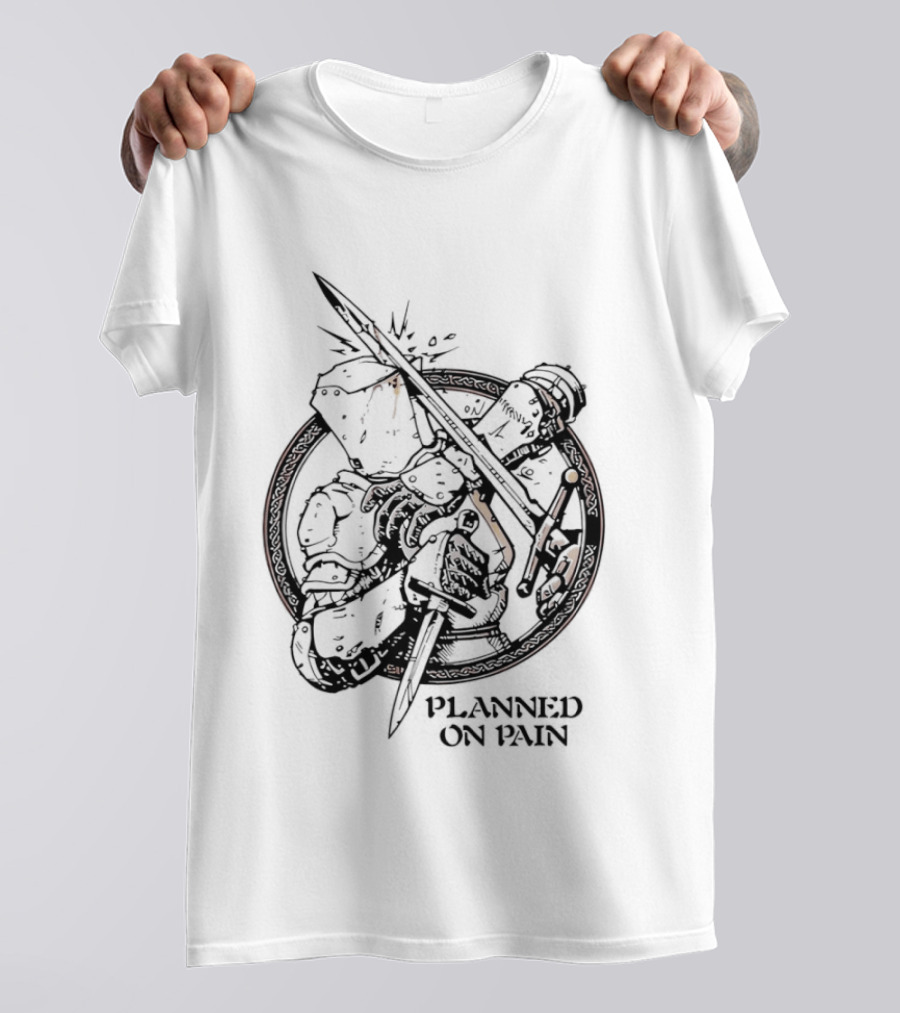 Lady Knight Planned On Pain Warrior Aesthetic T-Shirt