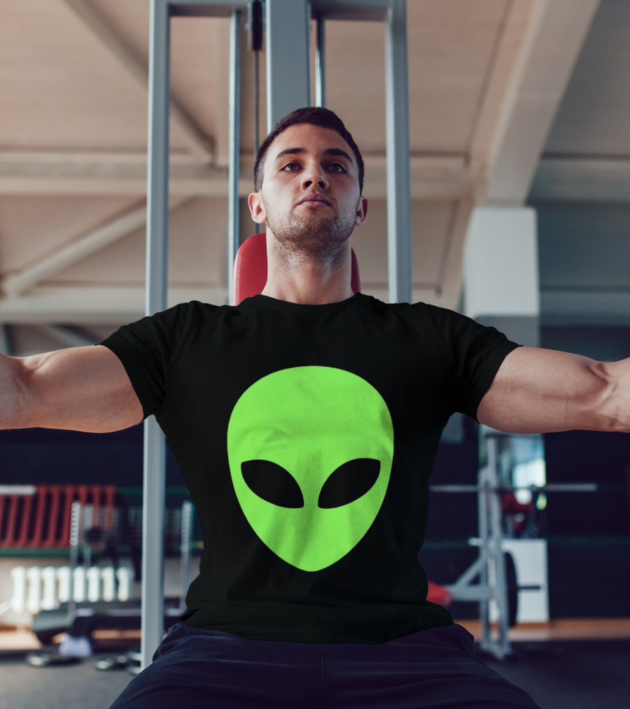 Alien Face 2026 Green Mask T-Shirt