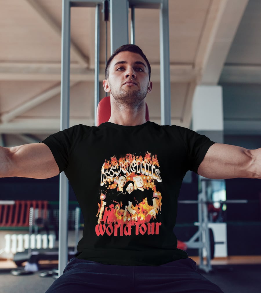 Boygenius World Tour Flaming Portraits T-Shirt