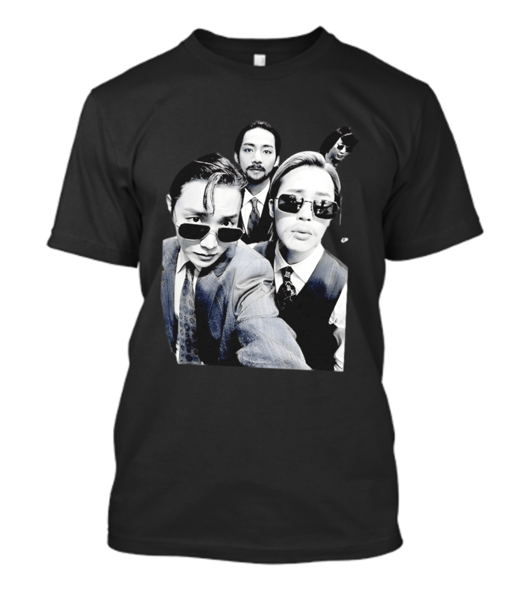 BTS Arirang World Tour Kpop Band Retro Suit Sunglasses T-Shirt