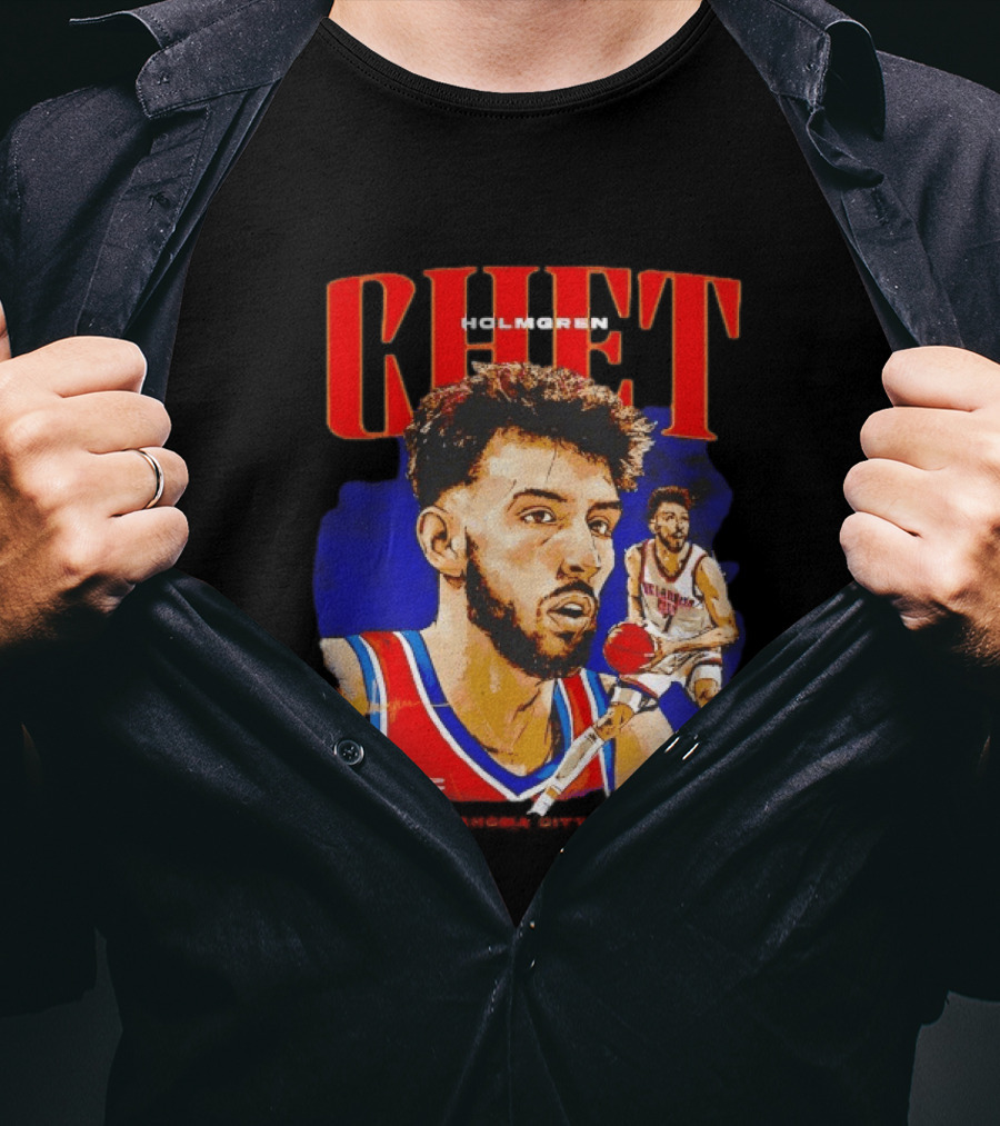Chet Holmgren Oklahoma City Thunder Player Action OKC T-Shirt