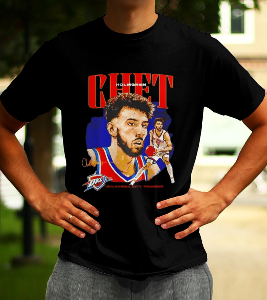 Chet Holmgren Oklahoma City Thunder Player Action OKC T-Shirt