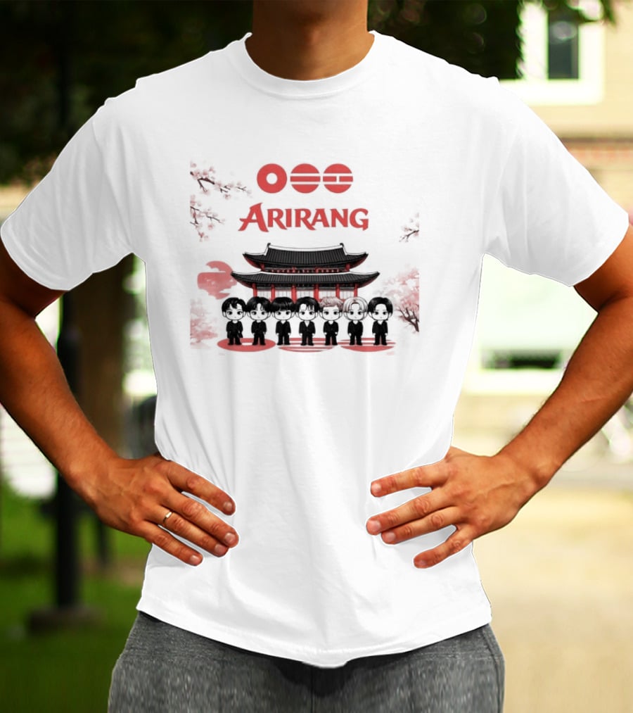 BTS Arirang World Tour 2026 Bangtan Idol Concert Palace Silhouette And Crowd T-Shirt
