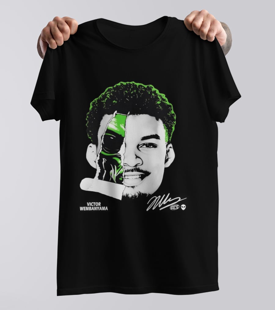 Victor Wembanyama Alien San Antonio Spurs Player Fusion T-Shirt