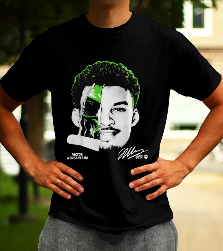 Victor Wembanyama Alien San Antonio Spurs Player Fusion T-Shirt