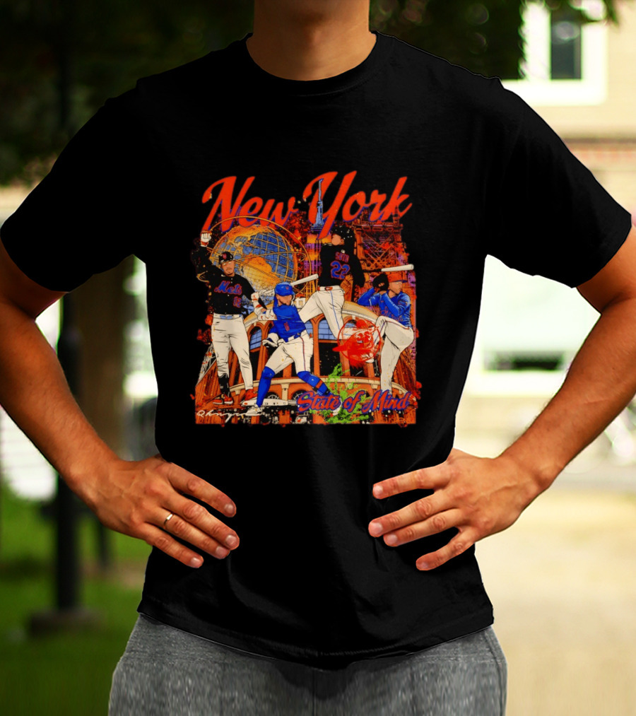 New York Mets Francisco Lindor Pete Alonso 16 12 State Of Mind T-Shirt