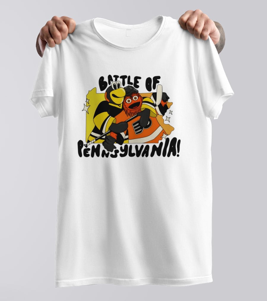 Pittsburgh Penguins Philadelphia Flyers Battle Of Pennsylvania Hug T-Shirt