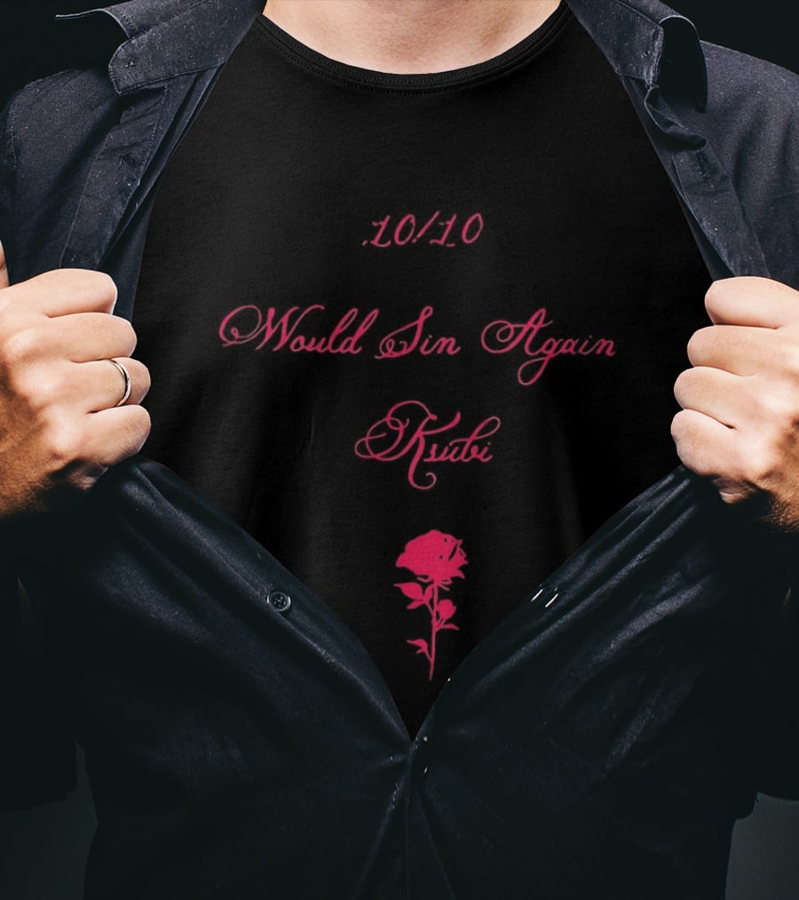 4010 Would Sin Again Ksubi Rose T-Shirt